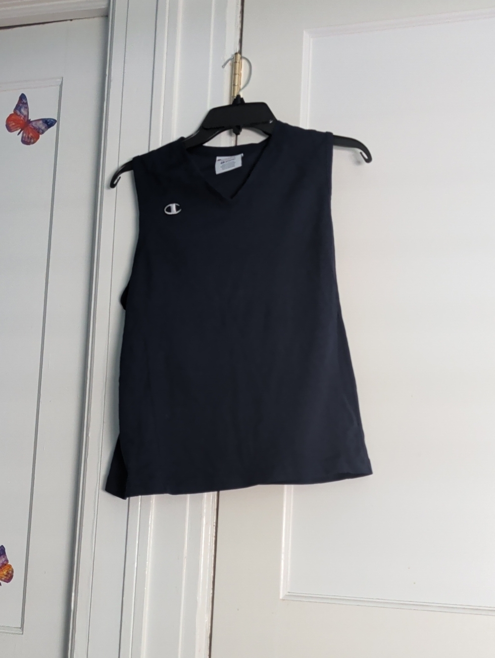 Champion Navy V-Neck Athletic Sleeveless Top